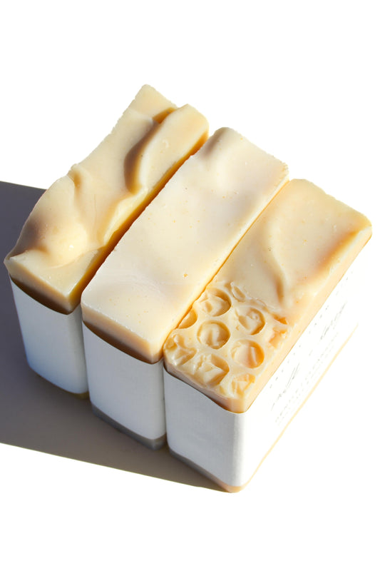 Fragrance Free Handmade Goat Milk Soap Bar Trio