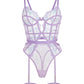 Lavender Blossom Embroidered French-inspired Bodysuit