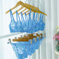 Blue Floral Embroidery Lingerie Set
