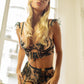 Black&Nude Ribbon Sculpting Body Lingerie Set