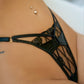 Exquisitely Crafted Midnight Black Lace Lingerie Set