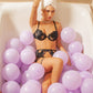 Black Luxurious Fancy Embroidered Sexy Lingerie Set