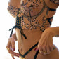 Leopard Flower Lace Lingerie Set