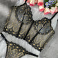 Chic Luxe Noir & Gold Lingerie Set