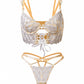 Delicate White Embroidery Lingerie Set