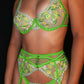 Fresh Lemon Embroidery Lingerie Set