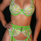Fresh Lemon Embroidery Lingerie Set