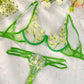 Fresh Lemon Embroidery Lingerie Set