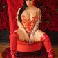 Red Ribbon Sculpting Lingerie Set