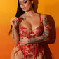Red Ribbon Sculpting Lingerie Set