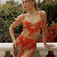 Red Ribbon Sculpting Lingerie Set