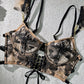 Black&Nude Ribbon Sculpting Body Lingerie Set