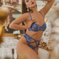 Floral Embroidery Lingerie Set