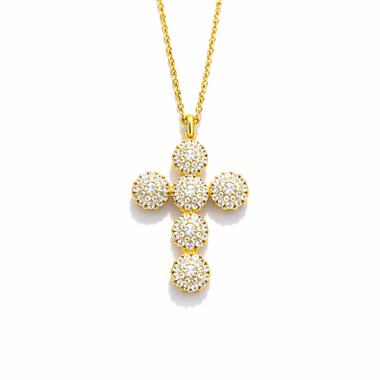 Dainty Sparkle Cross Necklace