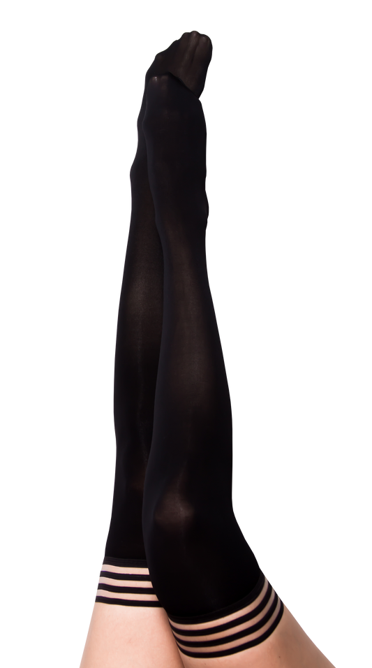 Danielle: Back in Black Thigh Highs