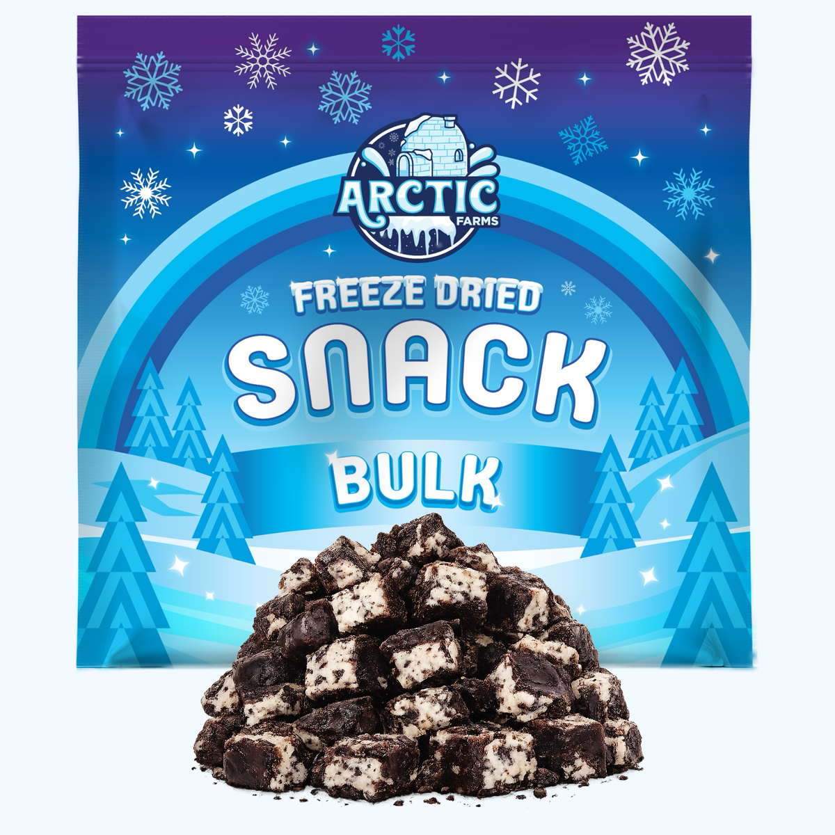 Freeze Dried Cookies & Cream Desert Ice Cream Bar Bites