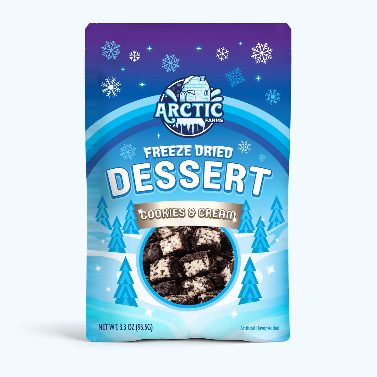Freeze Dried Cookies & Cream Desert Ice Cream Bar Bites