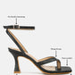 Celty Ankle Strap Spool Heel Sandals