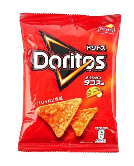 Fritolay Doritos Mexican Tacos Taste – Bold Taco-Flavored Corn Chips 70g Bag (Japan)