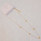 Dot Dot Golden Cross Necklace - Water & Tarnish Resistant