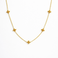 Dot Dot Golden Cross Necklace - Water & Tarnish Resistant