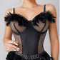 Fine Feather Garter Teddy