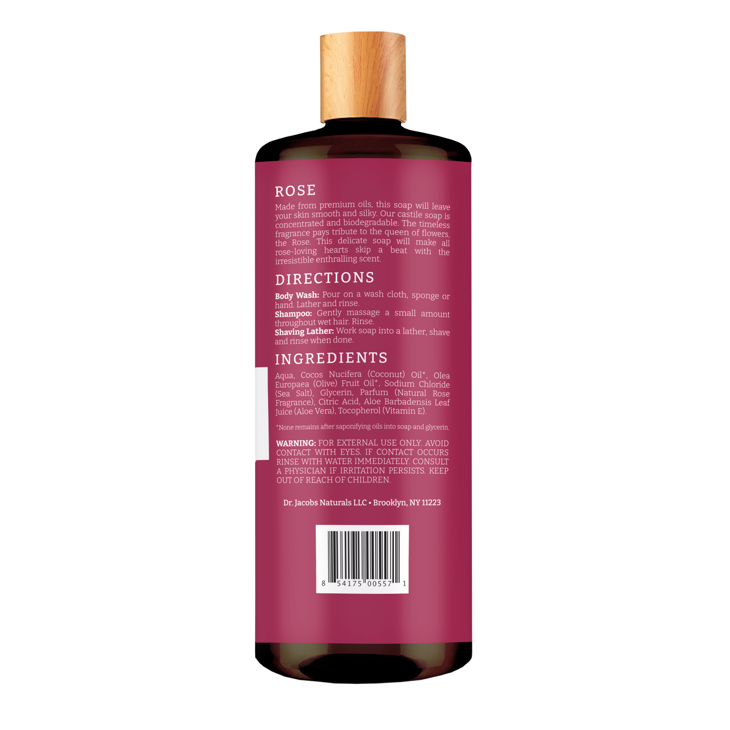 Rose Pure Castile Body Wash