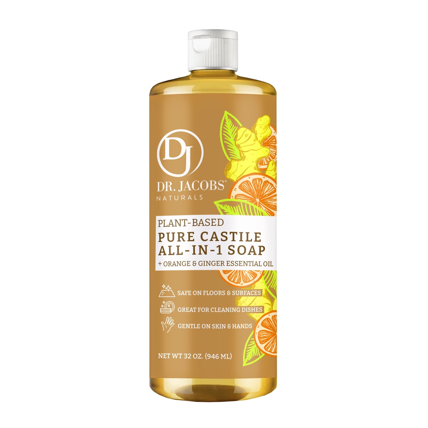Orange & Ginger All in 1 Castile Soap