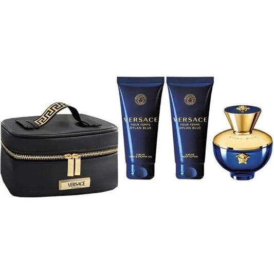 Dylan Blue By Versace For Women 4Pcs Set EDP Spray