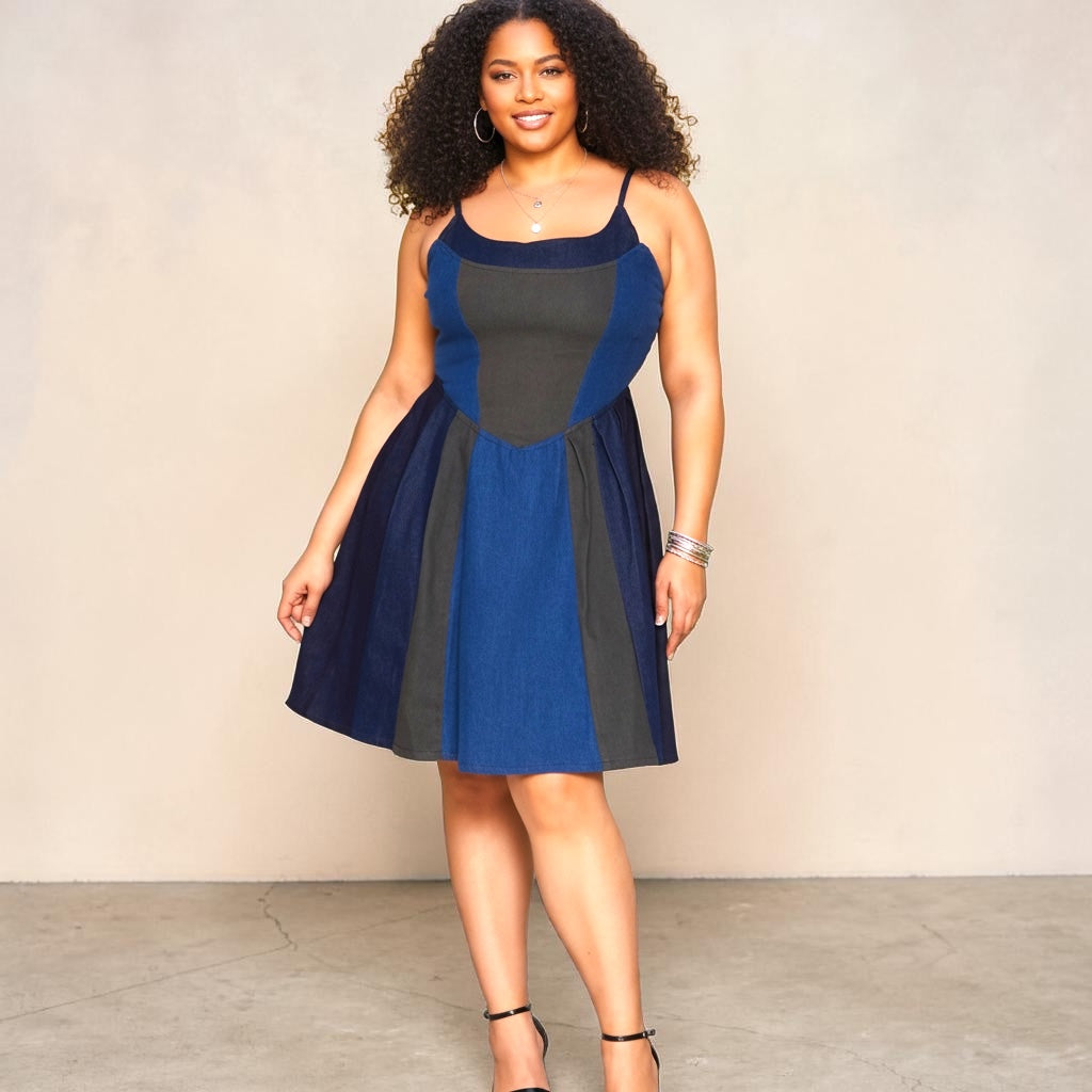 Denim Skater Dress