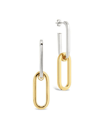 Doreen Mixed Metal Oval Drops