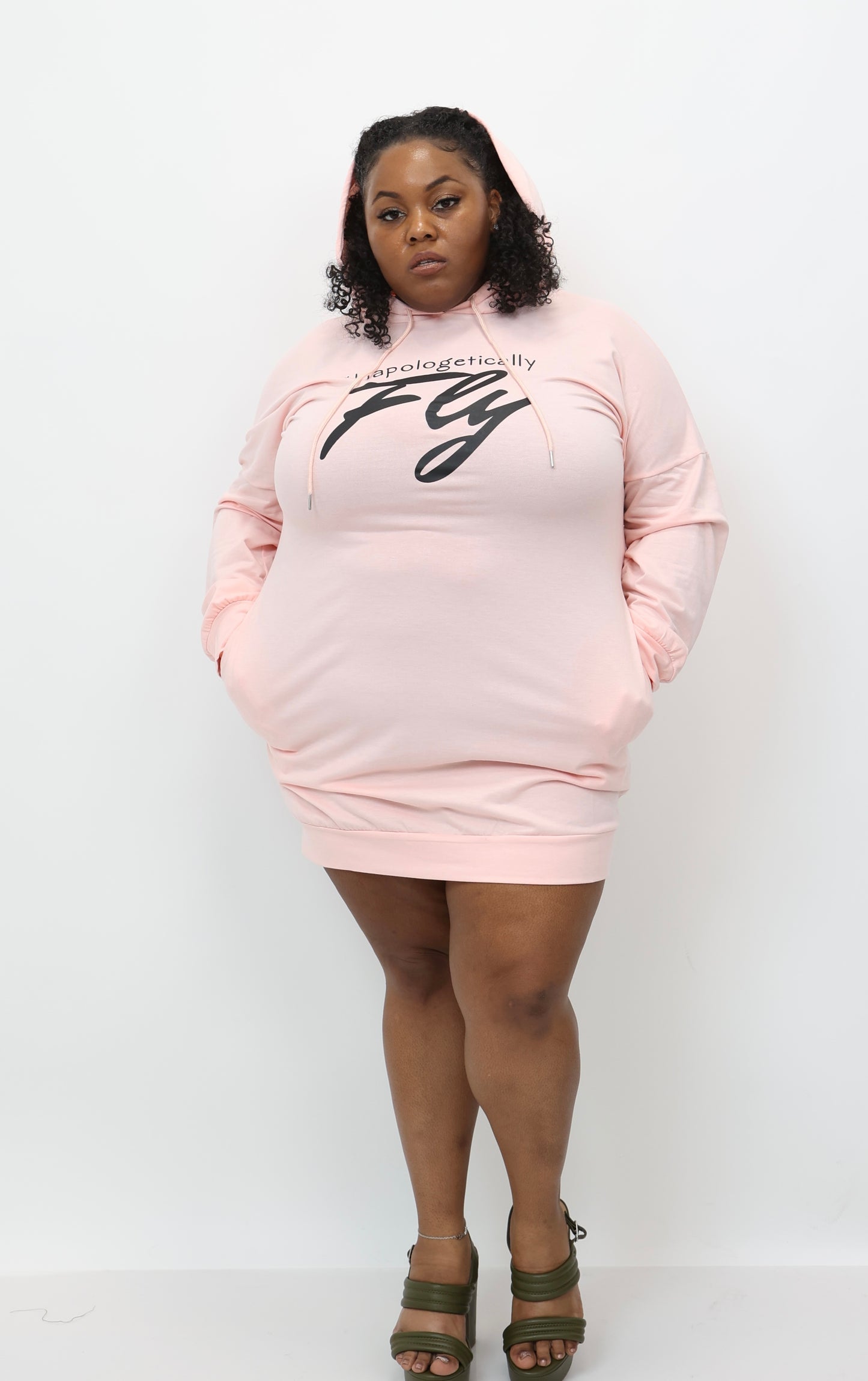 “Hot Girl Hoodies” Sweater Dress