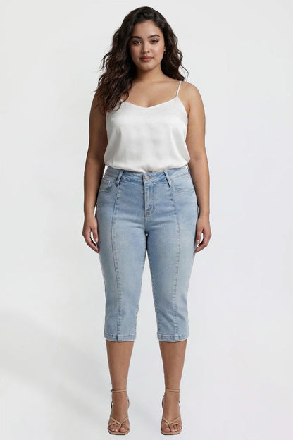Pin Tuck Capri