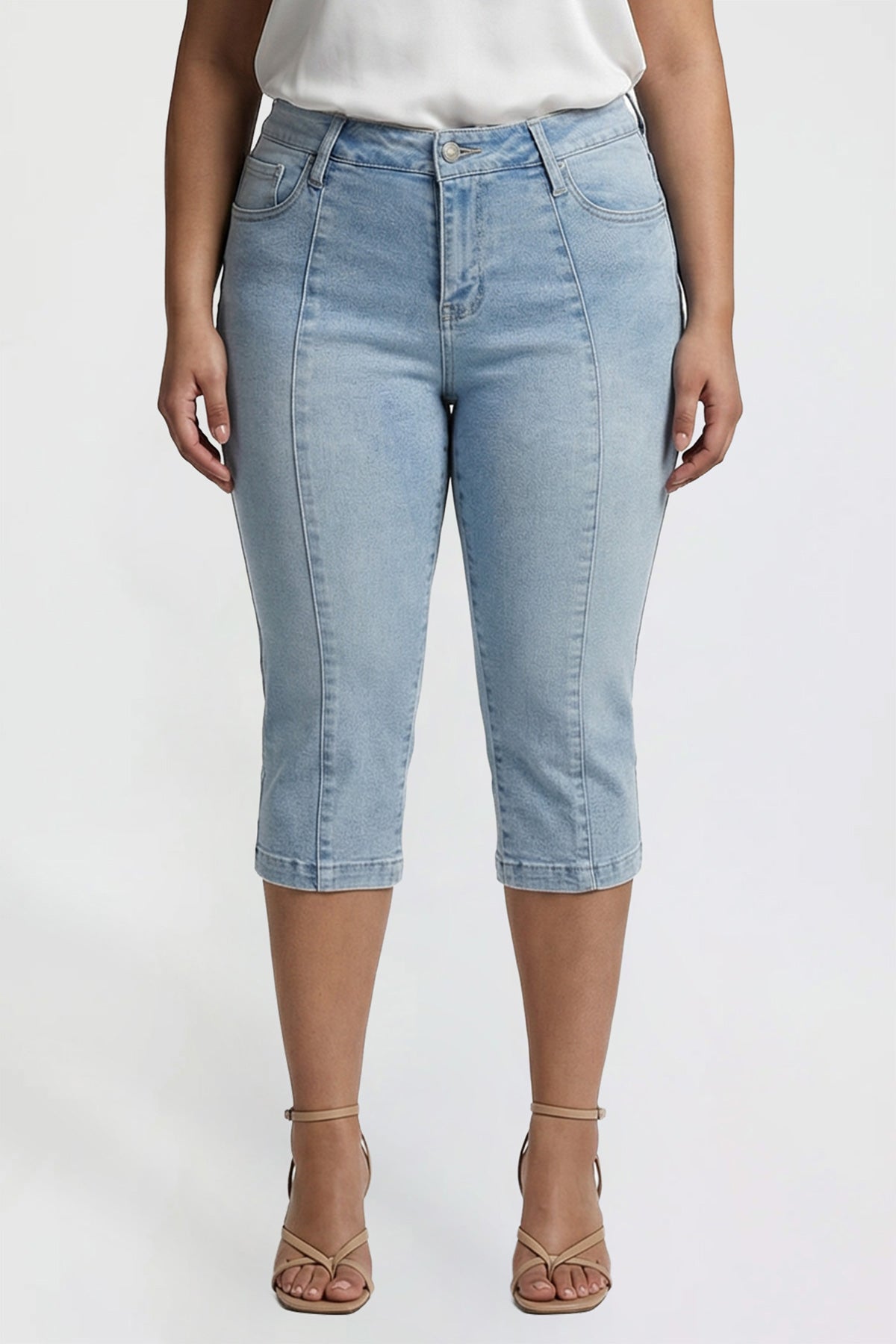 Pin Tuck Capri