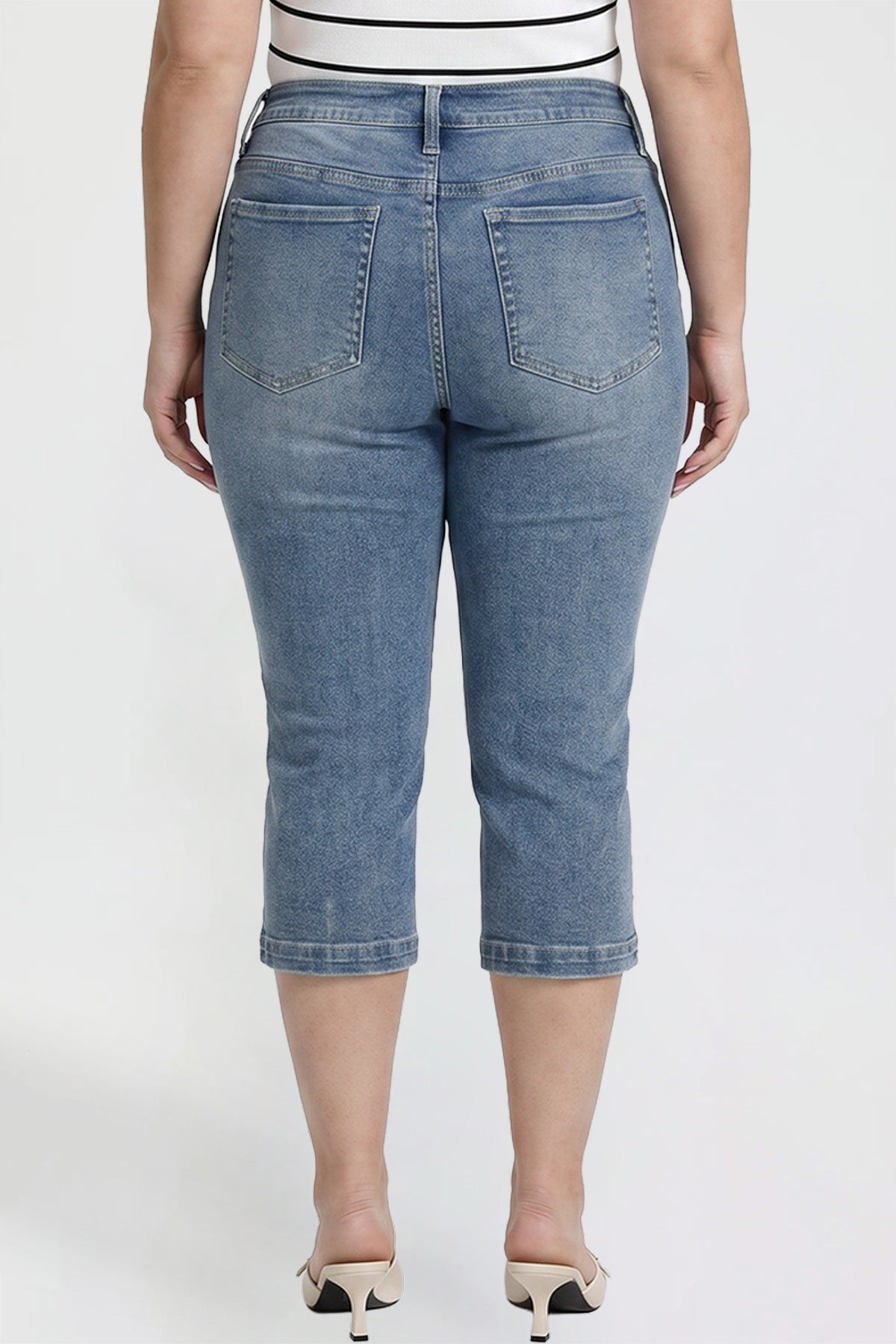 Pin Tuck Capri