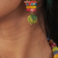Stacked Colorful Bead Earrings