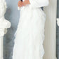 White Side Tulle Detail Dress Jacket