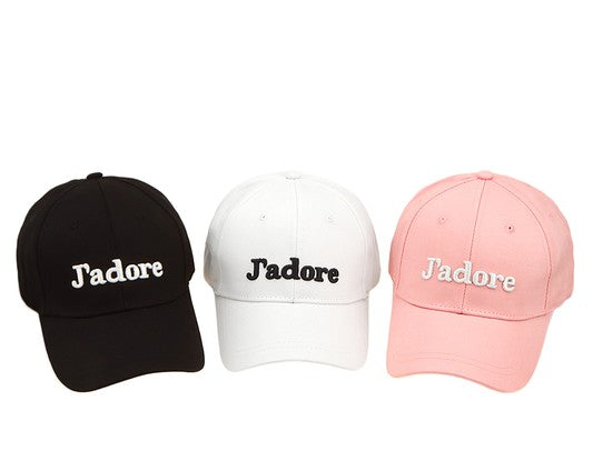 “J’adore” Cotton Cap