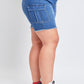 Low Rise Frayed Cargo Bermuda Shorts