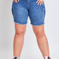 Low Rise Frayed Cargo Bermuda Shorts