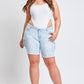 Low Rise Frayed Cargo Bermuda Shorts