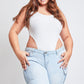 Low Rise Frayed Cargo Bermuda Shorts