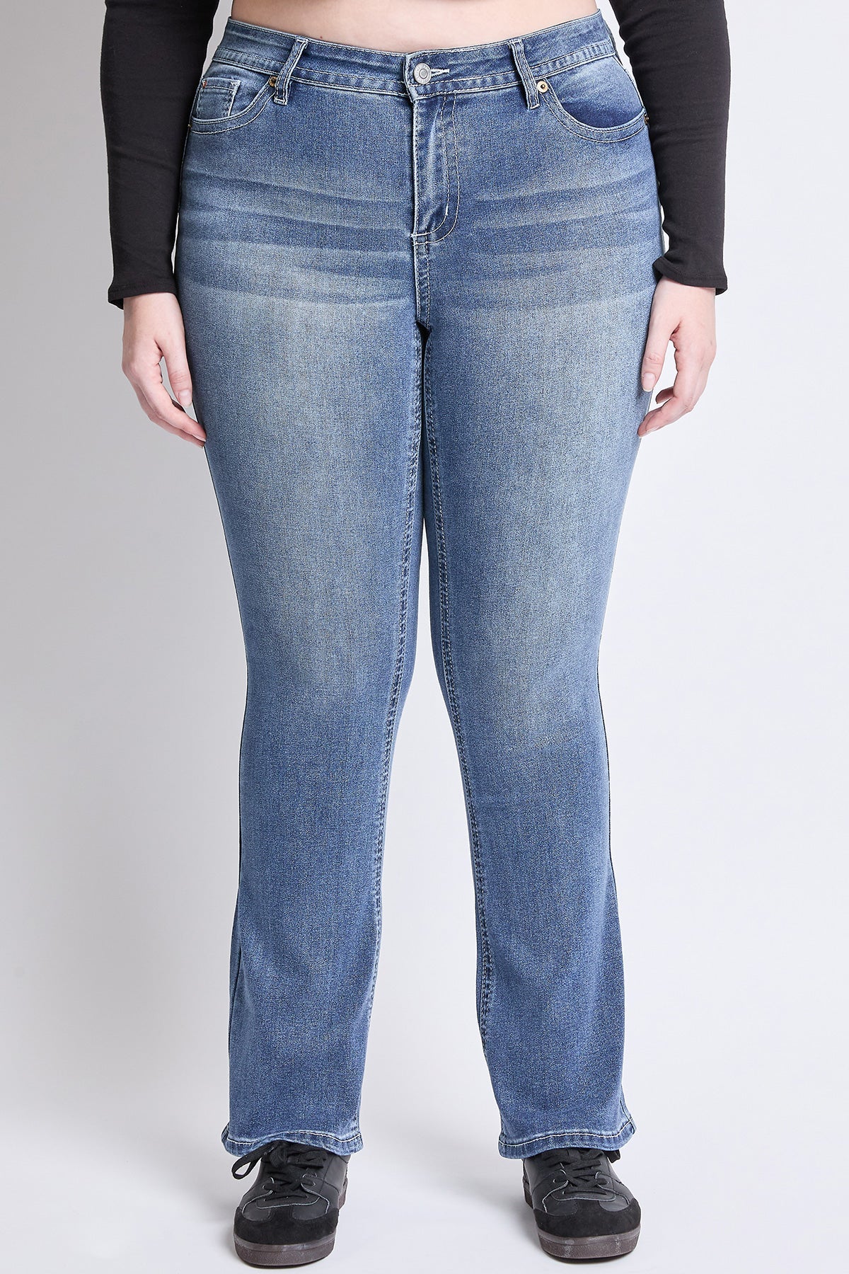 Mid Rise Premium Stitch Bootcut Jeans