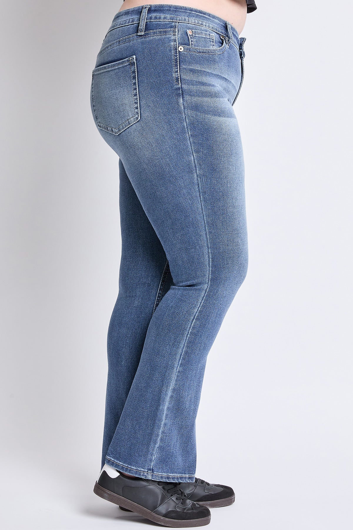 Mid Rise Premium Stitch Bootcut Jeans