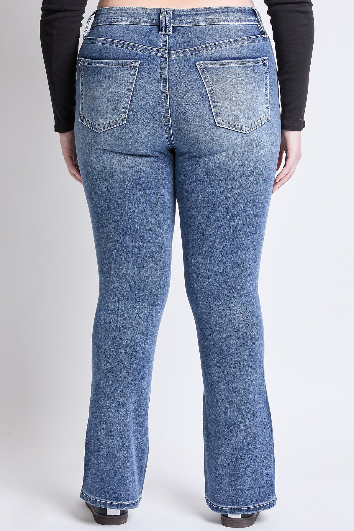 Mid Rise Premium Stitch Bootcut Jeans