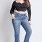 Mid Rise Premium Stitch Bootcut Jeans