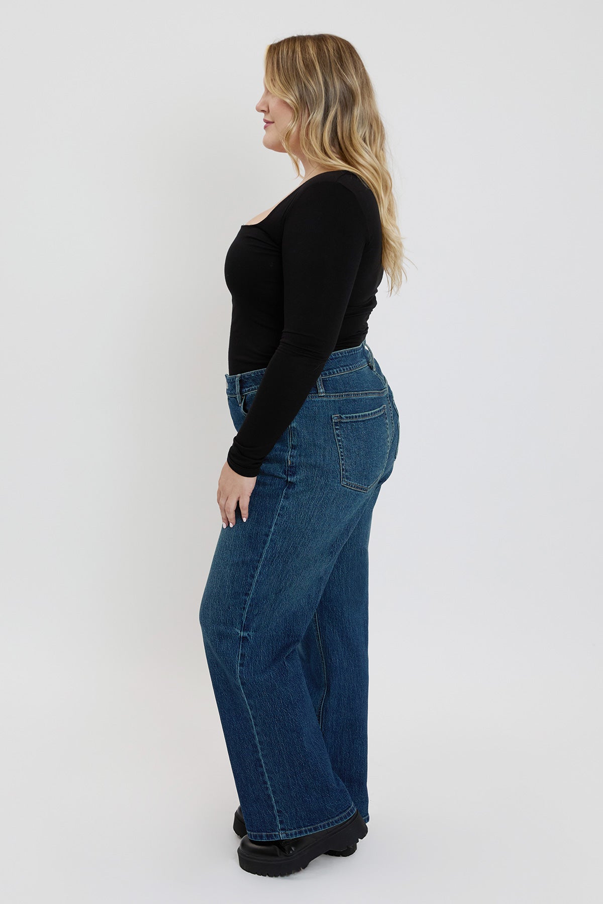 Britney Low Rise Wide Leg Jeans