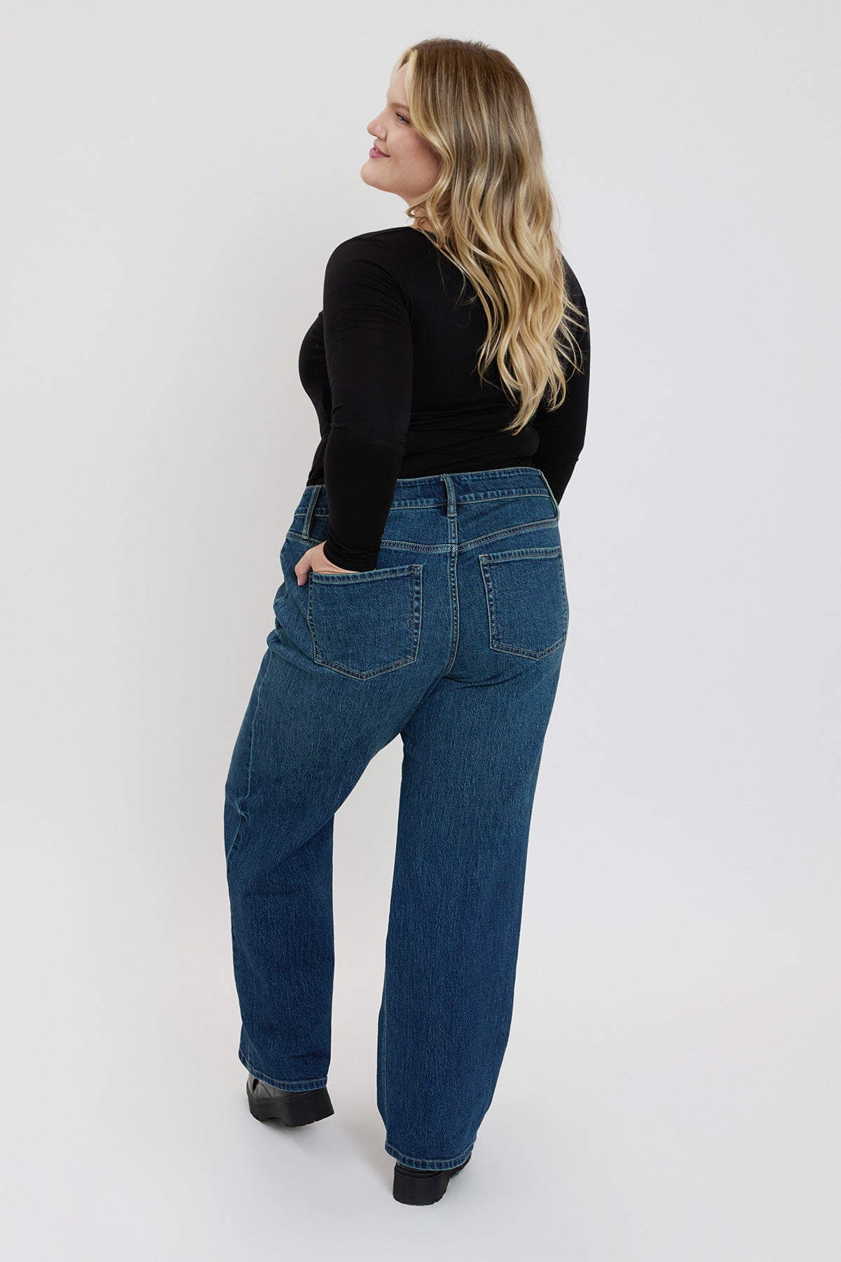 Britney Low Rise Wide Leg Jeans