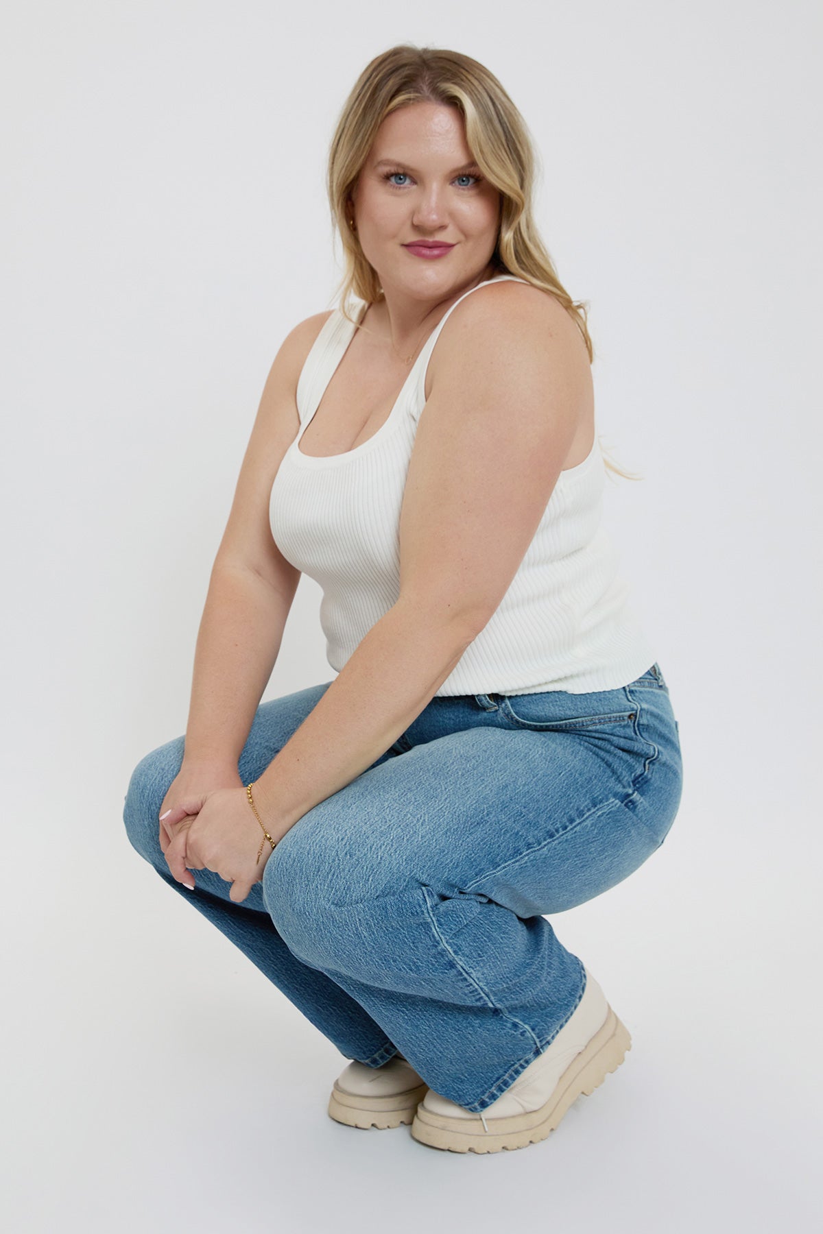 Britney Low Rise Wide Leg Jeans