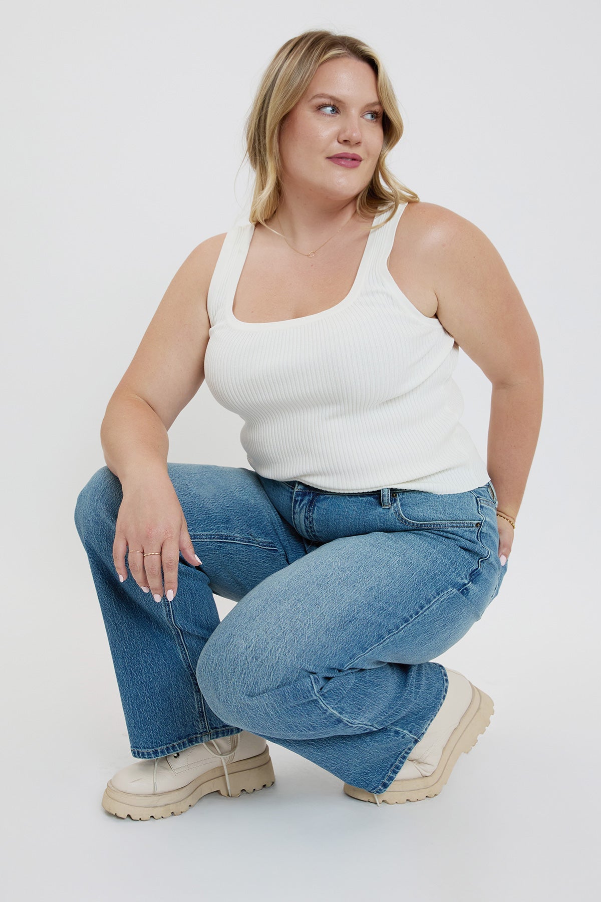 Britney Low Rise Wide Leg Jeans